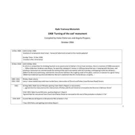 Ryde Tramway Memorials: 1908 "turning of the sod"