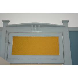 Elsinore, 20 Osborne Avenue, Putney: bedroom 2, coloured glass above door