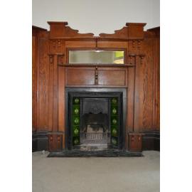 Elsinore, 20 Osborne Avenue, Putney: lounge room fireplace