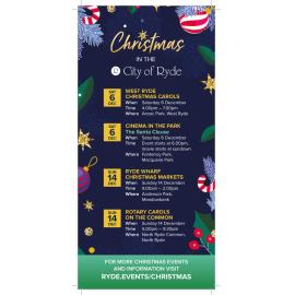 Cinema in the Park flyer, Christmas 2025