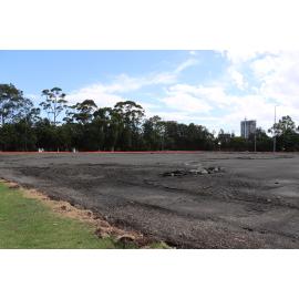 Catherine Hamlin Park at the start of construction, November 2025
