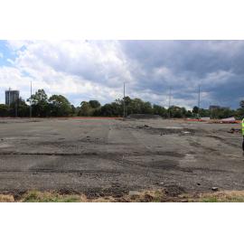 Catherine Hamlin Park at the start of construction, November 2025