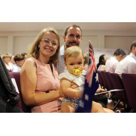 Family at Australia Day Citizenship Ceremony, 2020