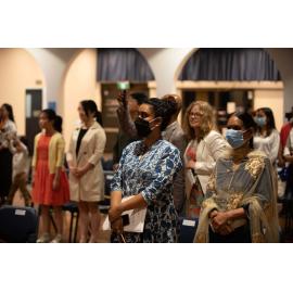 Attendees at a Citizenship Ceremony, November 2020