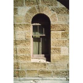 Windows of the original Particular Baptist chapel built 1862, in grounds of St Brigid's convent Victoria Road, Ryde