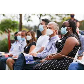 Attendees at the Australia Day Citizenship Ceremony, 2022