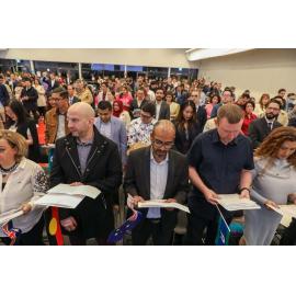 Attendees at the Citizenship Ceremony, July 2022