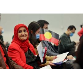 Attendee at the Citizenship Ceremony, July 2022