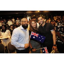 Group at the Australia Day Citizenship Ceremony, 2025