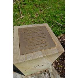 Second World War Memorial Walkway plaque (2), Meadowbank