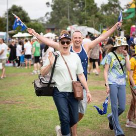 Members of the public attending the 2026 Australia Day celebrations