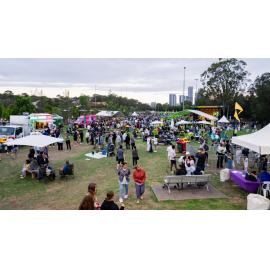 View of the crowds attending the 2026 Australia Day celebrations