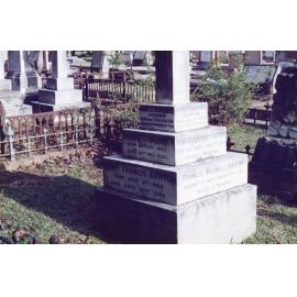 Barton: Headstone of members of the Barton family 