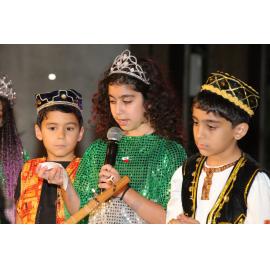 Children addressing the crowds, Nowruz celebration, Top Ryde City