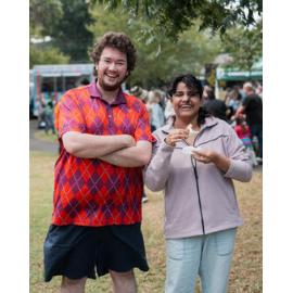 Man and women at the West Ryde Easter Celebrations