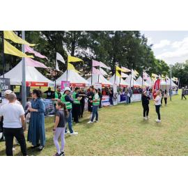 Festival stalls, West Ryde Easter Celebrations