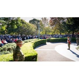 Crowds attending the Anzac Day Service, Anzac Park, West Ryde