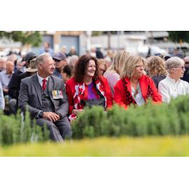 Attendees at the Anzac Day Service, Anzac Park, West Ryde