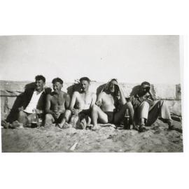 Arthur Beale with friends 