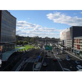 New Ryde Library community book pass : view of Lane Cove Road and Blaxland Road intersection