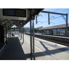 Empty West Ryde Station platforms during the covid-19 lockdown, April 2020