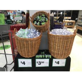 Woolworths selling hand sanitizer during the first Covid-19 lockdown, April 2020