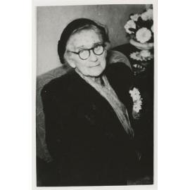 Elizabeth Benson, aged 89, attending the wedding of grandson John Tuckerman and Mabel Isabelle McTaggart