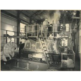 Potts Hill water pumping station : no. 10 unit showing triple expansion Browlett Lindley steam engine 