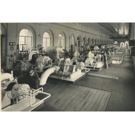 Ryde Pumping Station No.2 : interior view the Engine House, taken circa 1960-1970