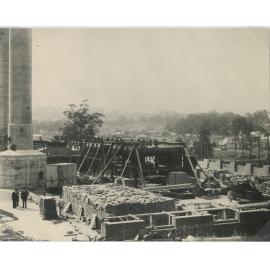 Ryde Pumping Station No.2 under construction, 1918