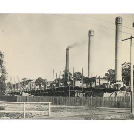 Ryde Pumping Station No.2 under construction, 1918