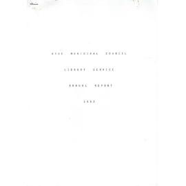 Ryde Municipal Council Library Service : Annual Report 1982