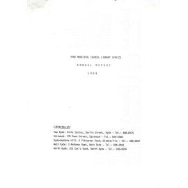 Ryde Municipal Council Library Service : Annual Report 1985