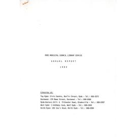Ryde Municipal Council Library Service : Annual Report 1986
