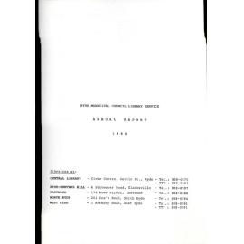 Ryde Municipal Council Library Service : Annual Report 1988