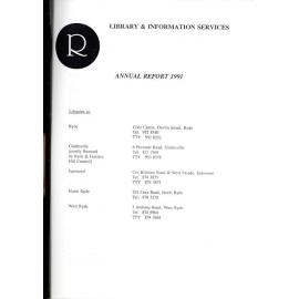 Ryde Municipal Council Library Service : Annual Report 1991
