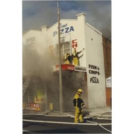Fire at Con's Corner Pizza Bar, 140 Blaxland Road, Ryde