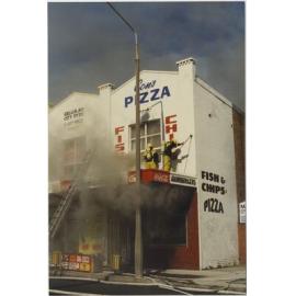 Fire at Con's Corner Pizza Bar, 140 Blaxland Road, Ryde