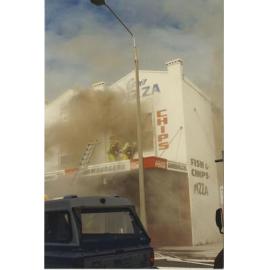 Fire at Con's Corner Pizza Bar, 140 Blaxland Road, Ryde