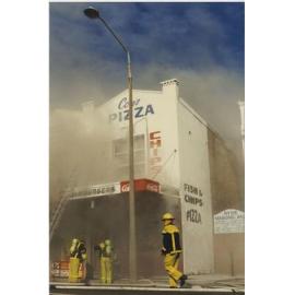Fire at Con's Corner Pizza Bar, 140 Blaxland Road, Ryde