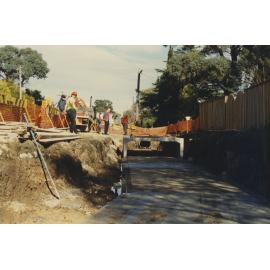 Old culvert uncovered during drainage works in Bowden Street Ryde, 27 June 1996 