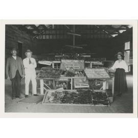 William Henry & Eugenie Caporn with dried bananas at Tweed Heads NSW