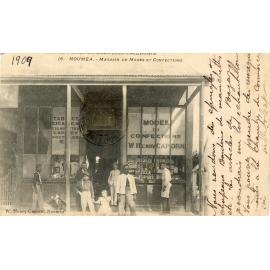 W Henry Caporn's newsagency & tobacconist shop, Noumea, New Caledonia