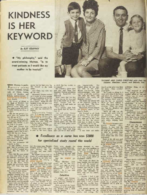 The Australian Women's Weekly (1933 - 1982), Wed 15 Jan 1969, Page 4
Link: https://trove.nla.gov.au/newspaper/article/47511079?searchTerm=clermont%20private%20hospital%20ryde%20opened